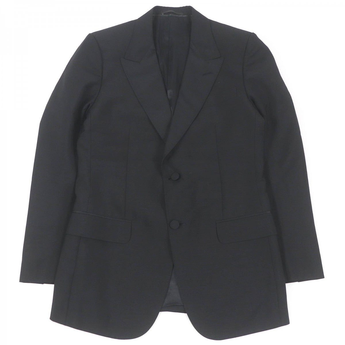 GUCCI tailored jacket 457776 Outer: 60% mohair, Outer: 40% wool, Lining: 68% rayon, Lining: 32% silk, Sleeve lining: 100% rayon black DIY mens 46