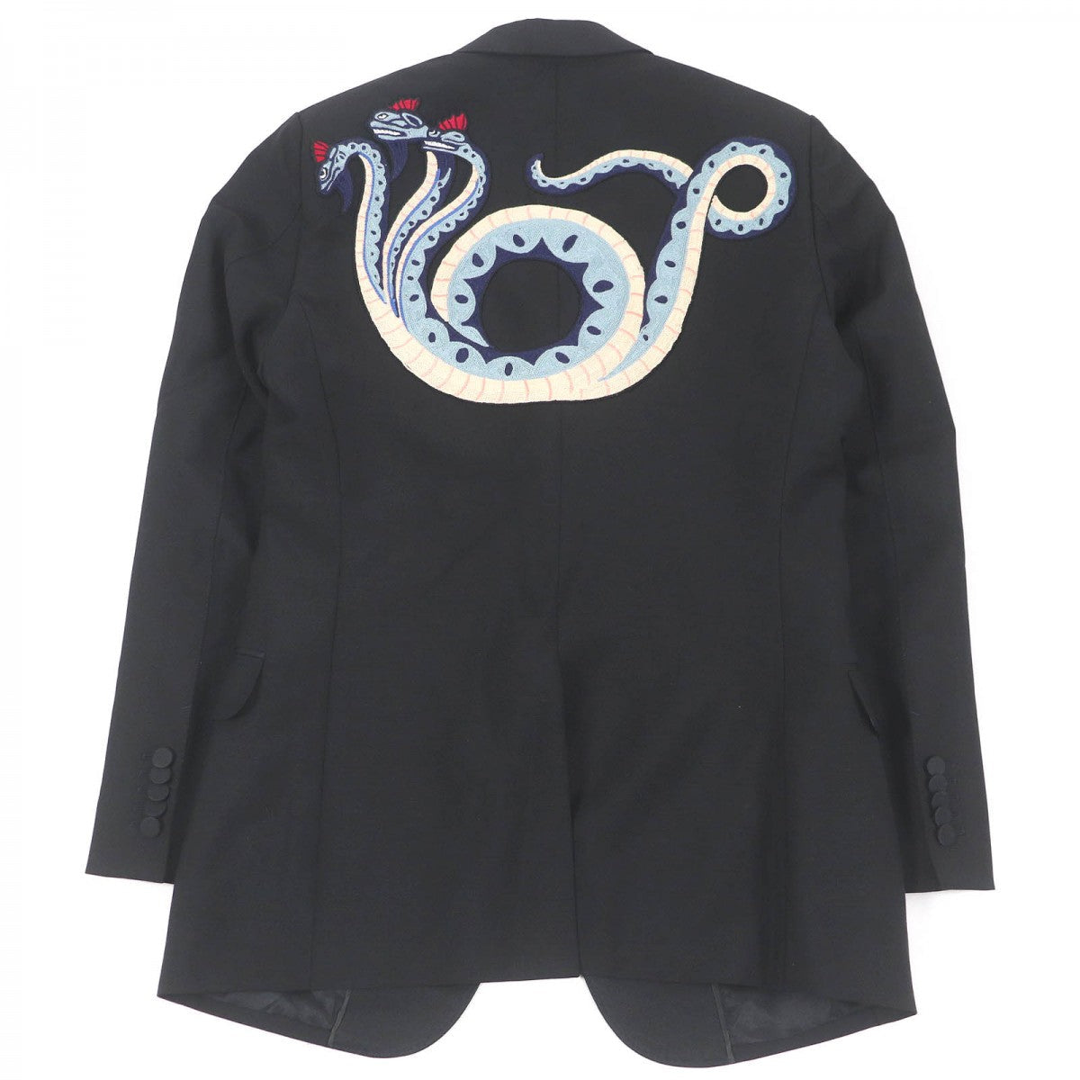 GUCCI tailored jacket 457776 Outer: 60% mohair, Outer: 40% wool, Lining: 68% rayon, Lining: 32% silk, Sleeve lining: 100% rayon black DIY mens 46