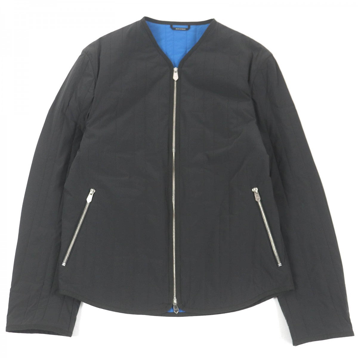 HERMES Jacket Main: 80% nylon, Main: 20% polyurethane, Part: 100% cotton, Filling: 100% polyester Charcoal Blue mens 46