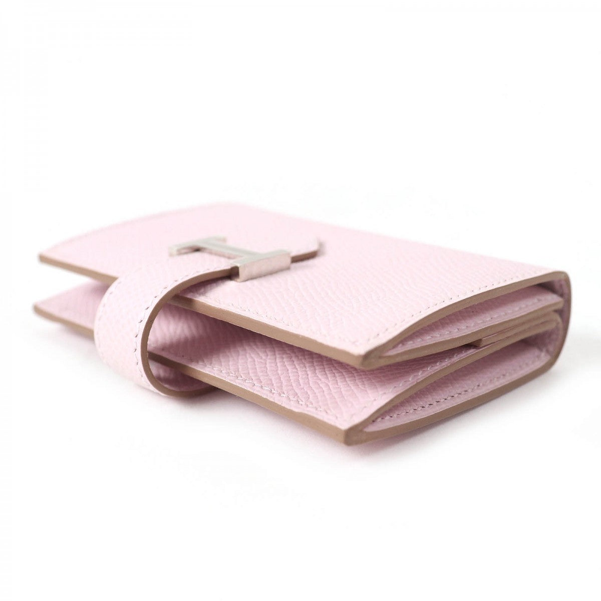HERMES Bifold Wallet Main�FEpsom mauve pail Bearn Mini Women