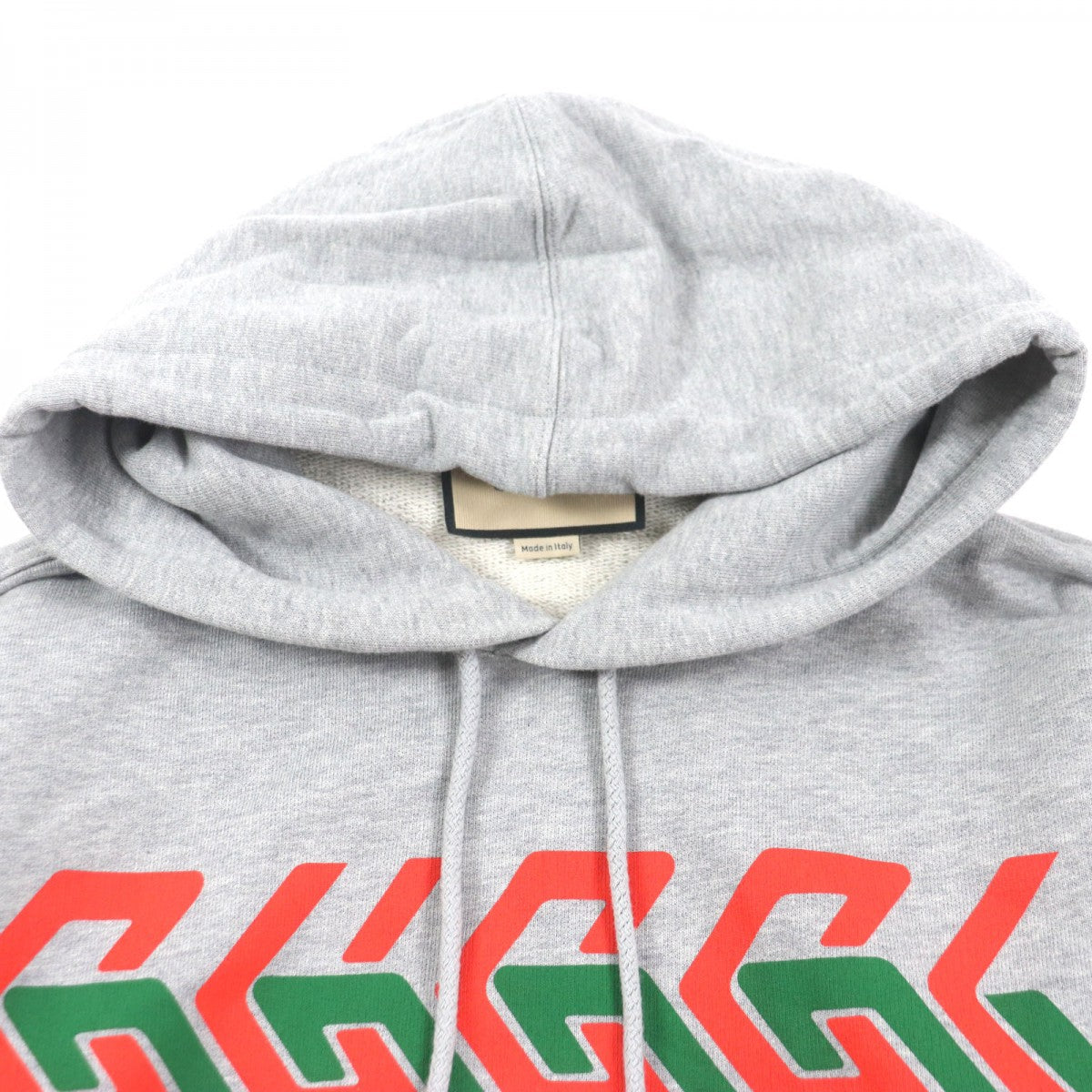 GUCCI Hoodie 715911 Main: 100% cotton, part: 97% cotton, part: 3% polyurethane gray mens S