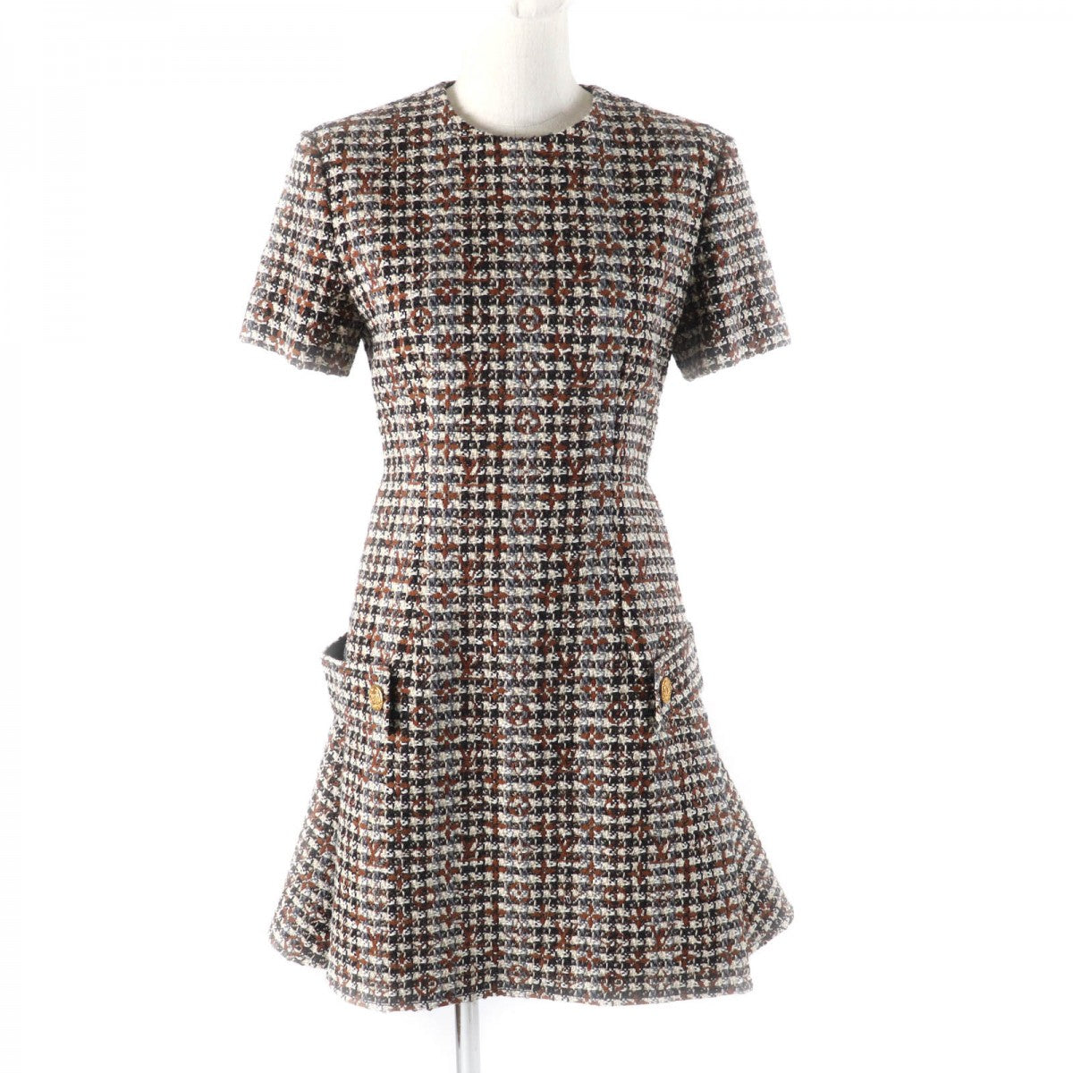 LOUIS VUITTON one piece Outer material: 63% wool, 27% mohair, 5% cotton, 3% cashmere, 2% polyester Multi Women 34