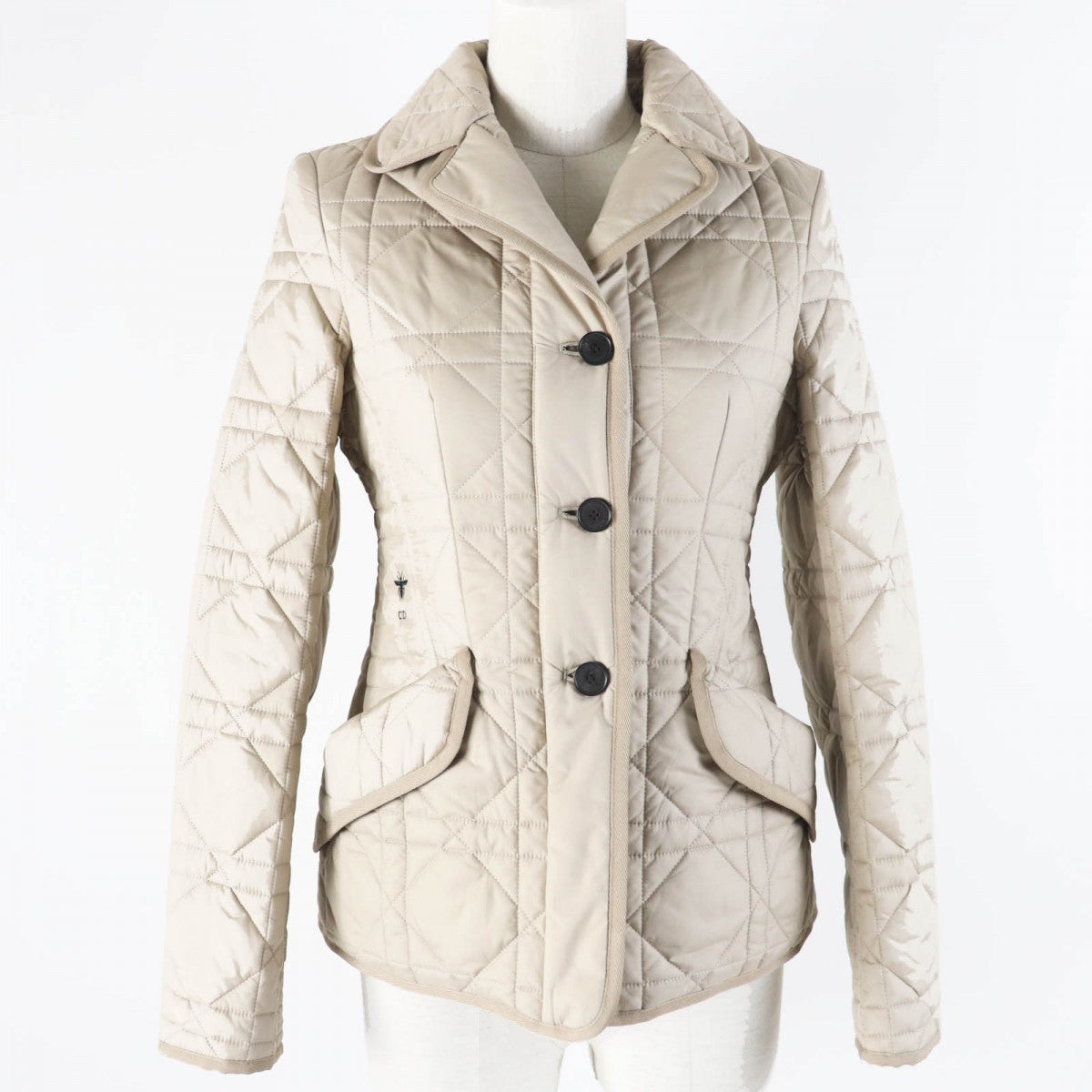 Christian Dior Jacket 157V38A2827 Main: 100% polyester, Filling: 100% polyester light beige Women 38