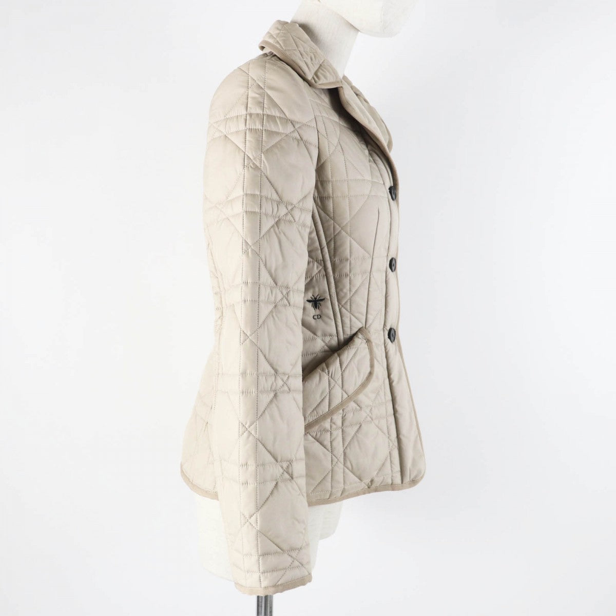 Christian Dior Jacket 157V38A2827 Main: 100% polyester, Filling: 100% polyester light beige Women 38