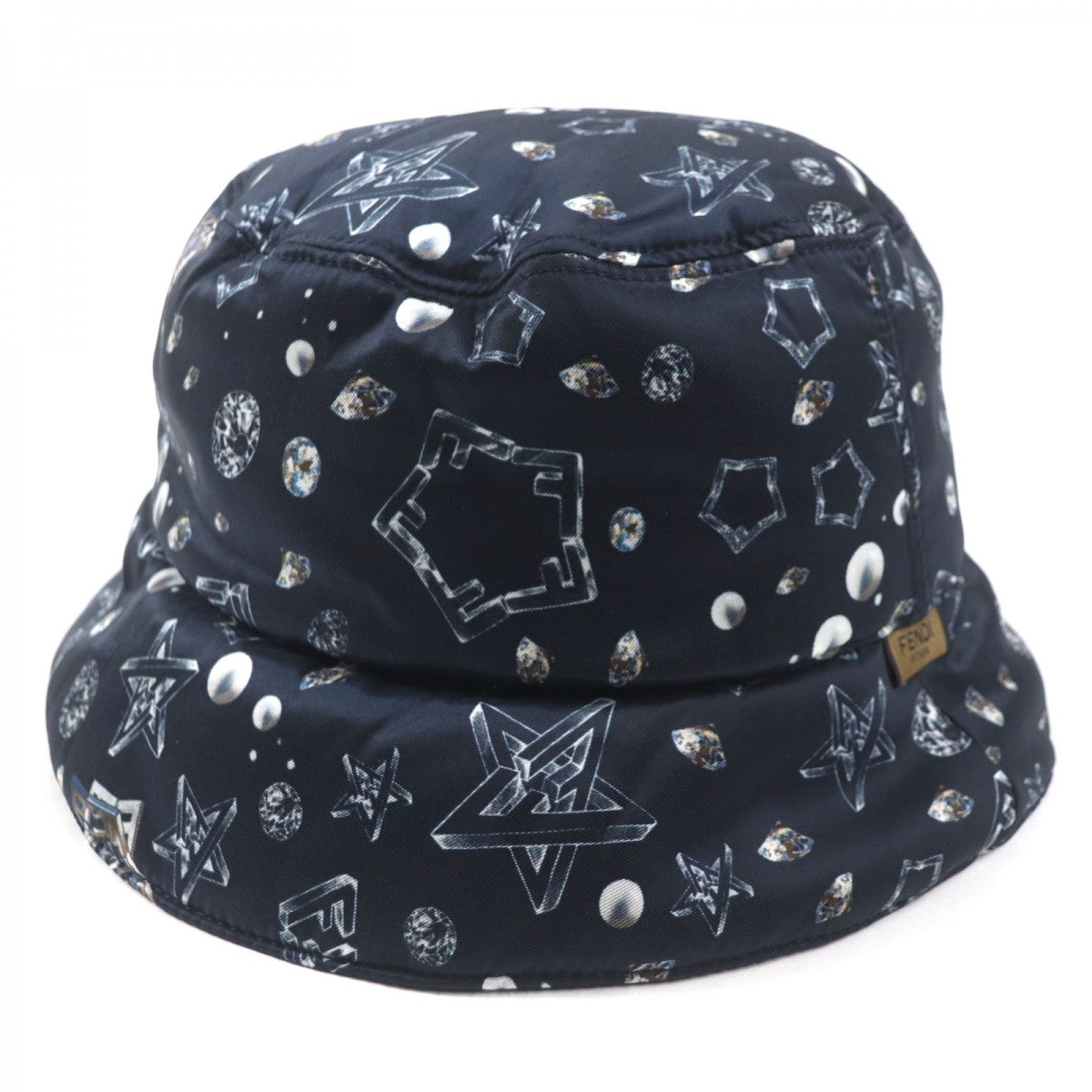 FENDI hat FXQ966 Main: 100% nylon, Lining: 100% nylon Navy mens