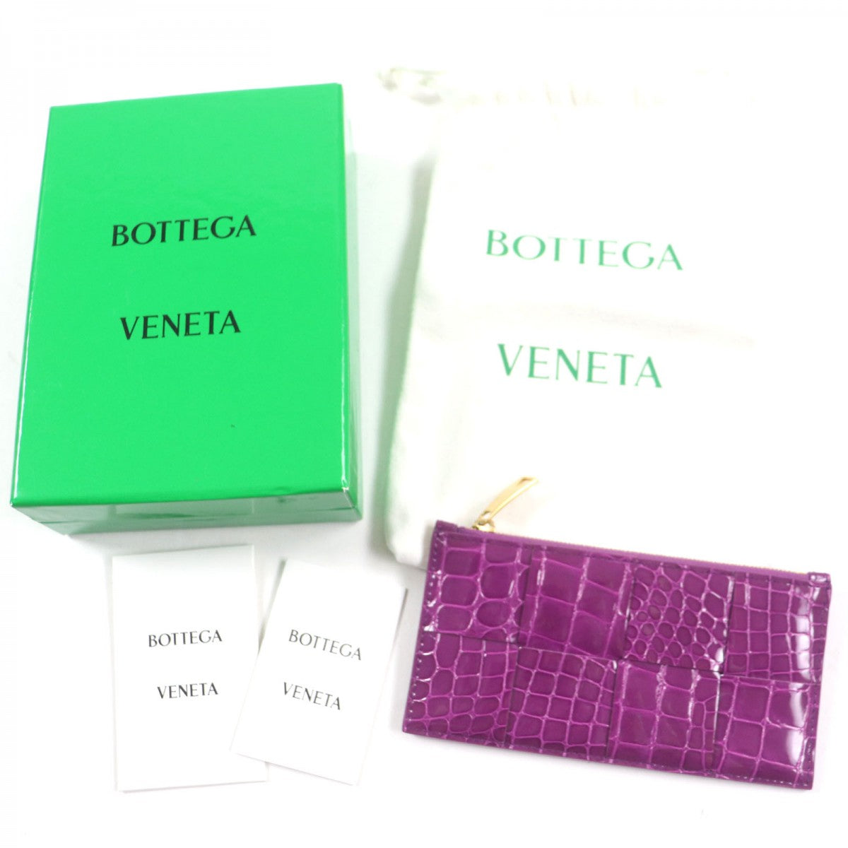 BOTTEGAVENETA Coin case Main: Patent leather purple Cassette Long Zipper Card Case Women