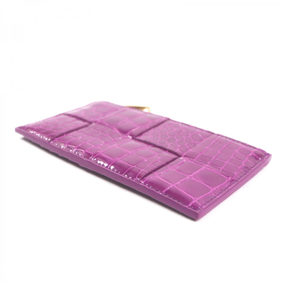 BOTTEGAVENETA Coin case Main: Patent leather purple Cassette Long Zipper Card Case Women