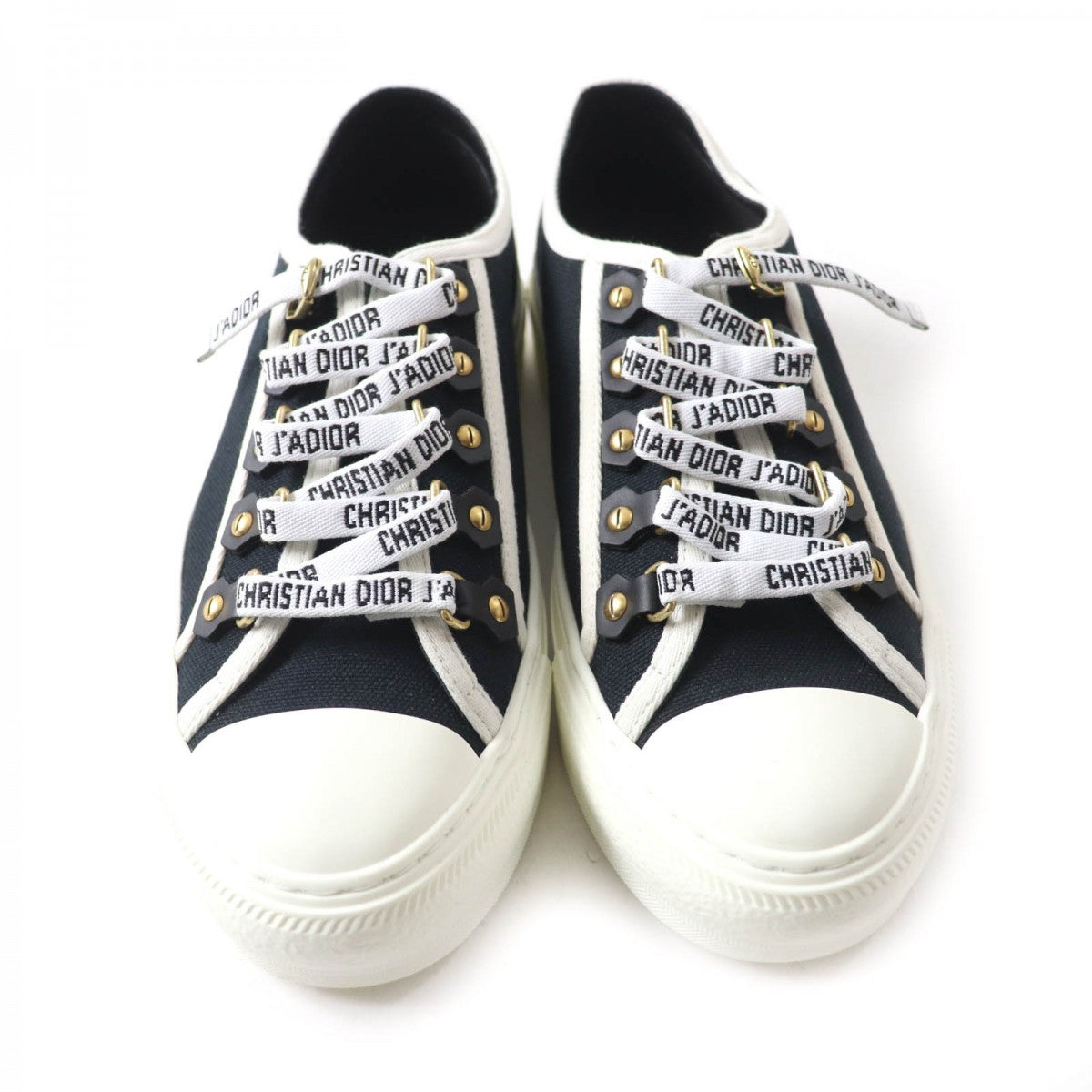 Christian Dior Low cut sneakers Main: Canvas Black White WALKIN DIOR Women 36