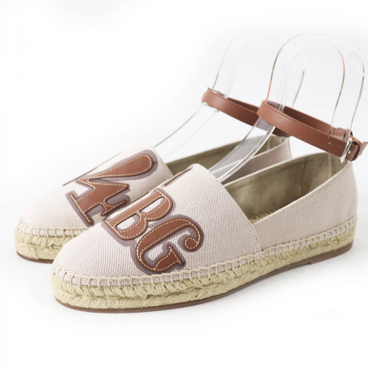 HERMES Slip-on Main: Toile H, Part: Calf leather NOISETTE GOLD Indirizzo Women 37