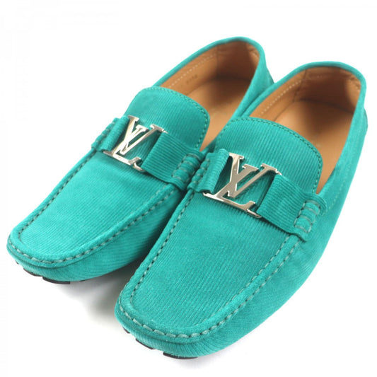 LOUIS VUITTON Flat shoes Main: Suede leather green Monte Carlo Line mens 9.5