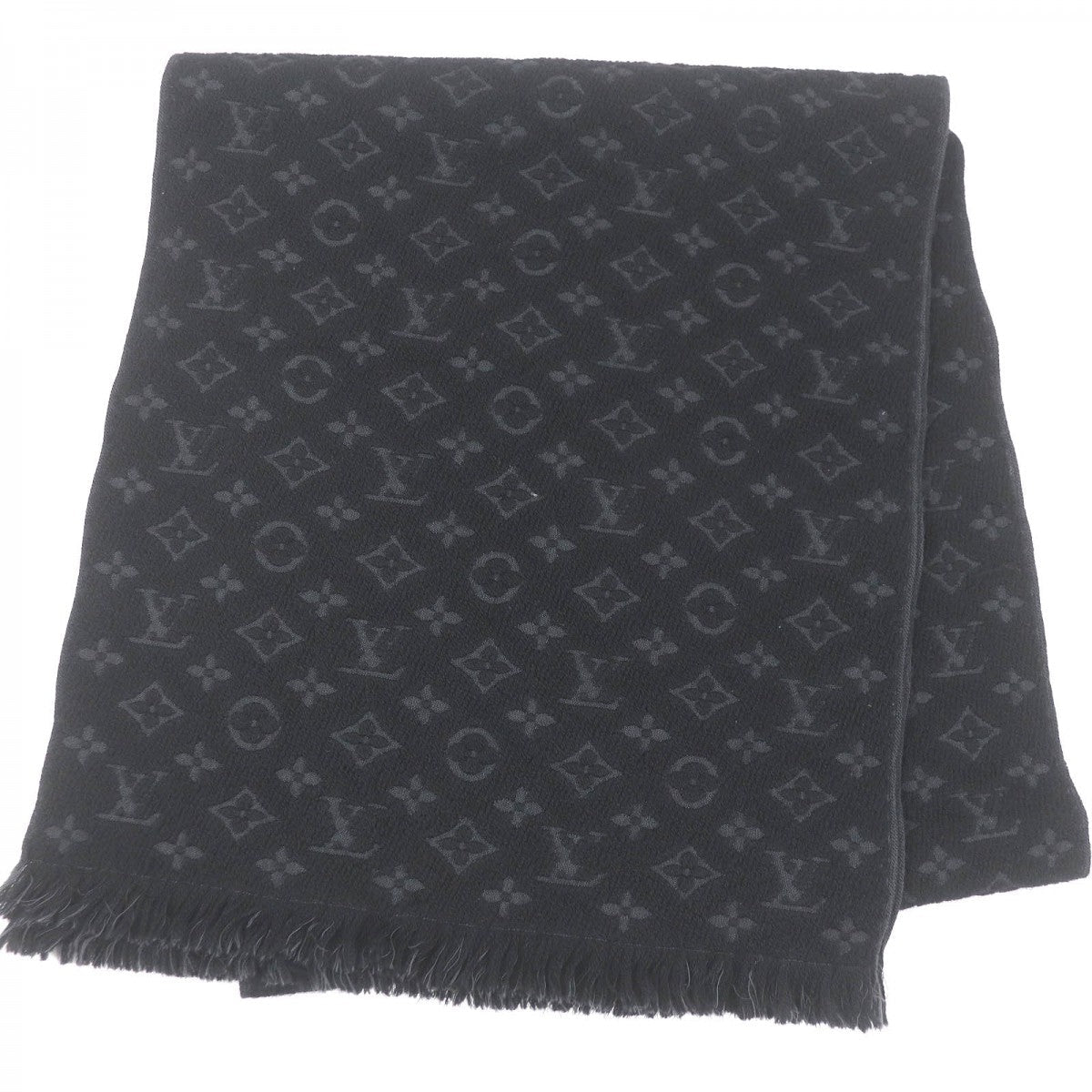 LOUIS VUITTON Scarf M70520 Main: 100% wool Noir Scarf Monogram Classic mens