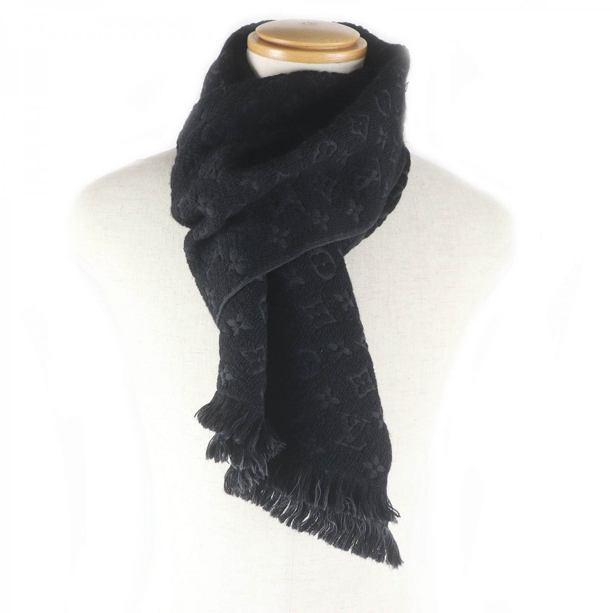 LOUIS VUITTON Scarf M70520 Main: 100% wool Noir Scarf Monogram Classic mens