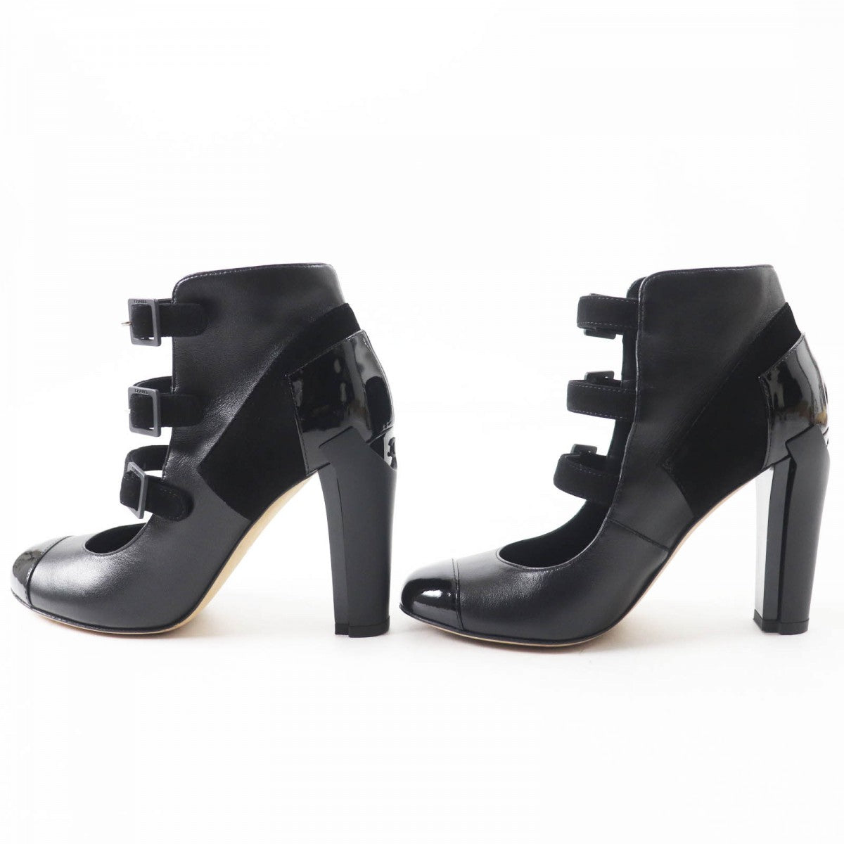 CHANEL short boots G29128 Main: Leather black Women 34.5