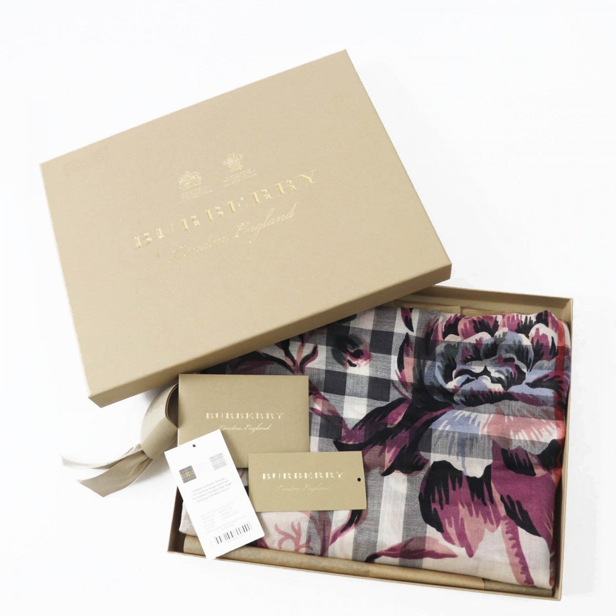 BURBERRY Stall 4043946 Main: 51% wool, Main: 49% silk Stone Ash Rose Women