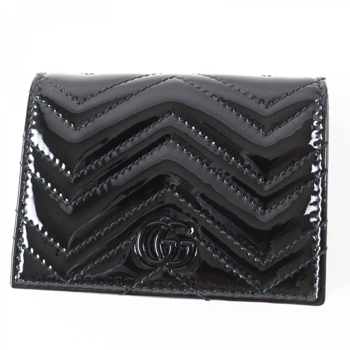 GUCCI Bifold Wallet 466492 Main: Patent leather black Women
