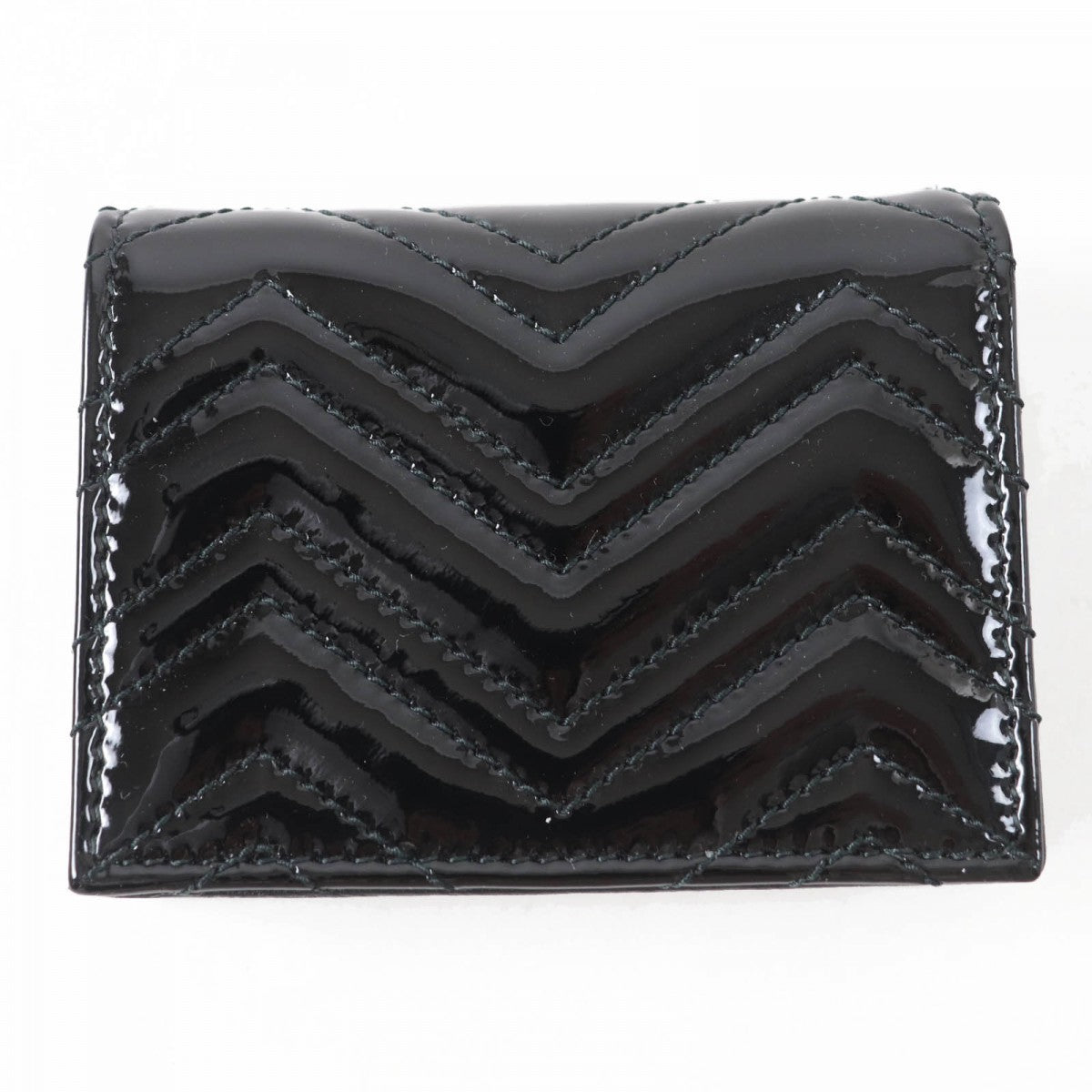 GUCCI Bifold Wallet 466492 Main: Patent leather black Women
