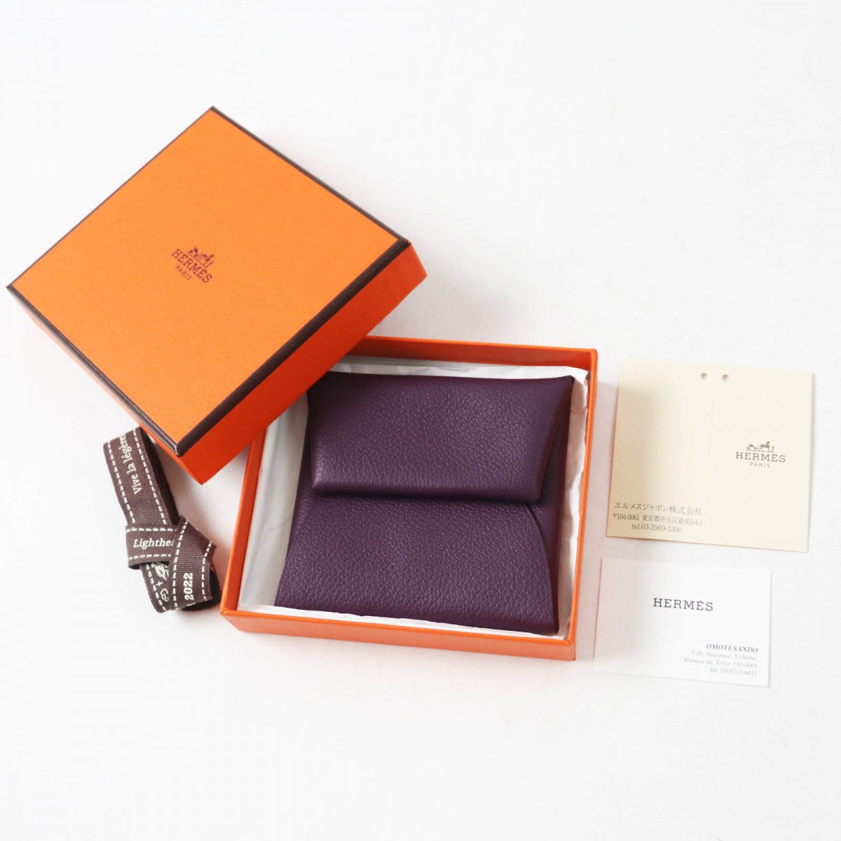 HERMES Coin case Main: Evercolor purple BASTIA VERSO Bastia Verso Women
