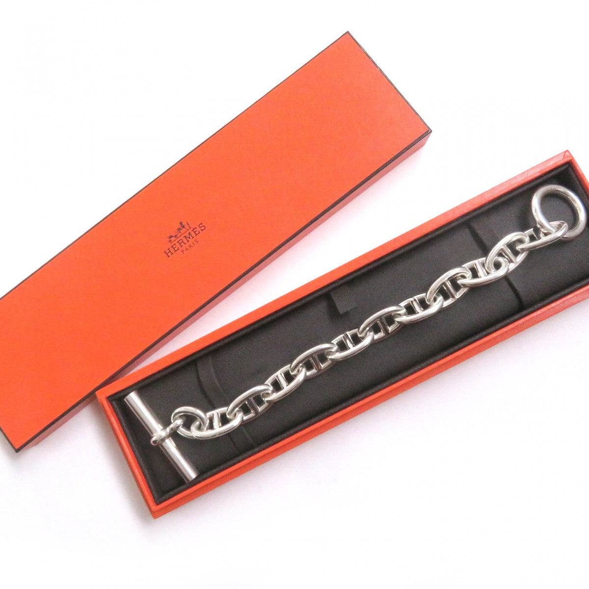 HERMES bracelet Main�FAG925 Silver mens