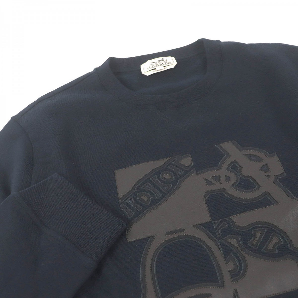 HERMES sweat H467810HA01SM Main: 100% cotton, part: 90% cotton, part: 10% polyurethane, part: 80% nylon, part: 20% polyurethane Marin Metally O'Calle mens