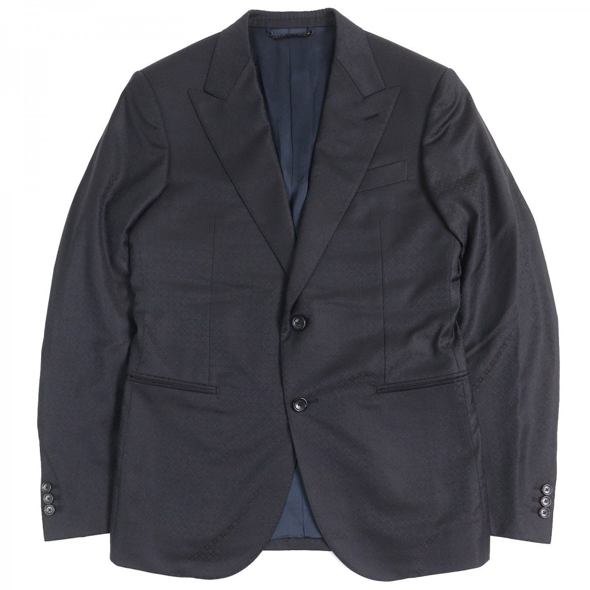 LOUIS VUITTON tailored jacket HOFJ8W Outer: 100% wool, Lining: 29% acetate, Lining: 26% rayon, Lining: 18% cupra, Lining: 14% polyester Dark navy mens 48