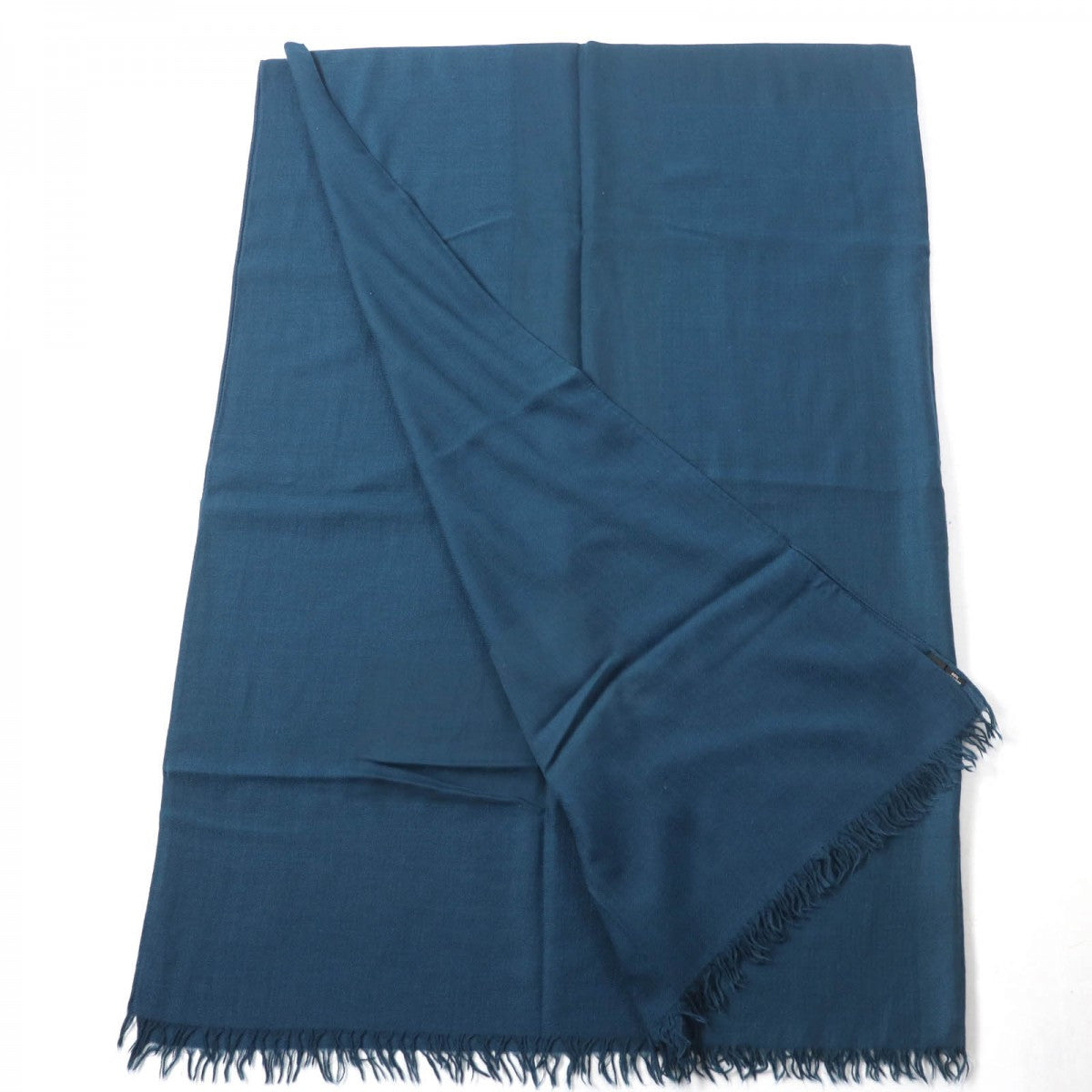 HERMES Scarf Main: 80% cashmere, Main: 20% wool Dark green Women