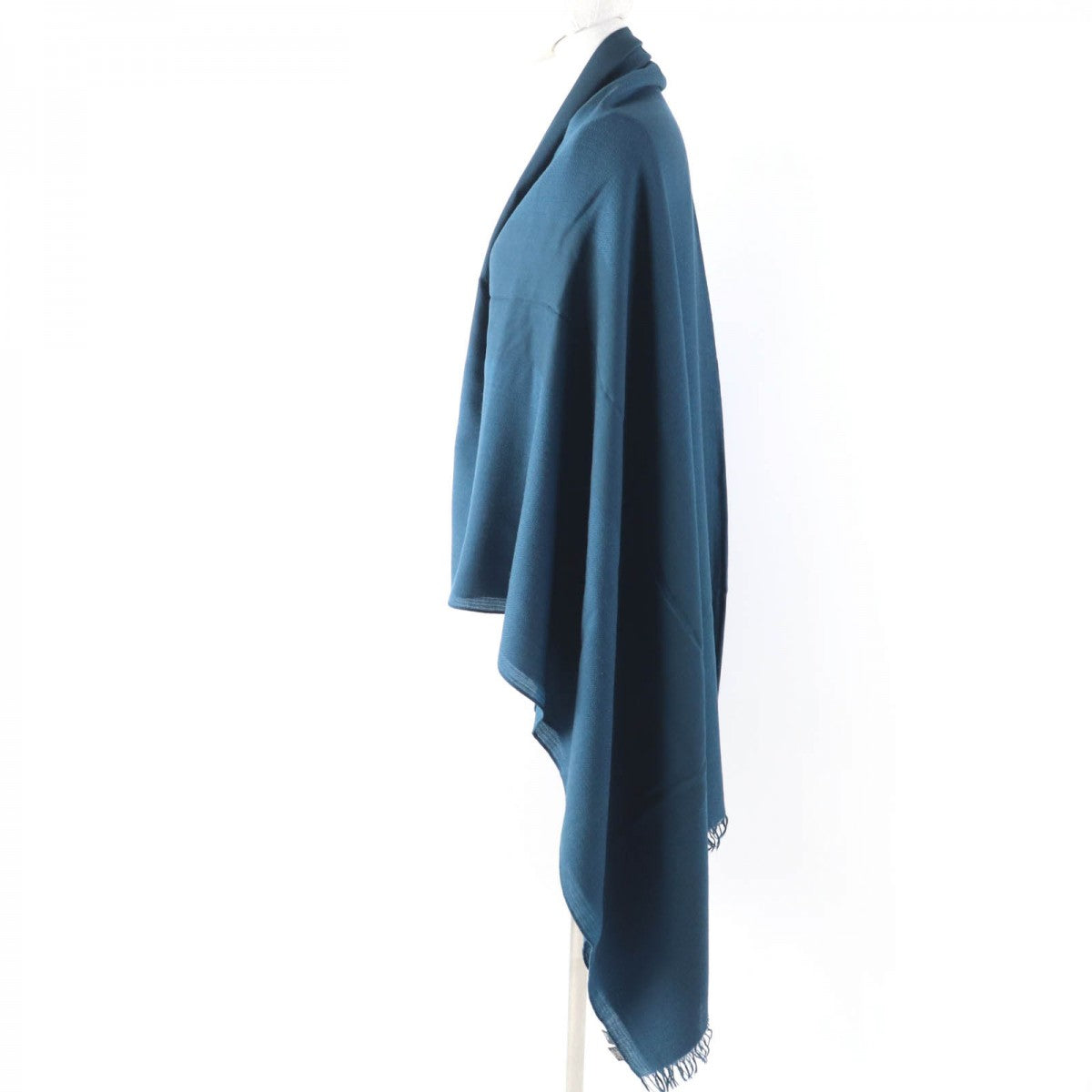 HERMES Scarf Main: 80% cashmere, Main: 20% wool Dark green Women