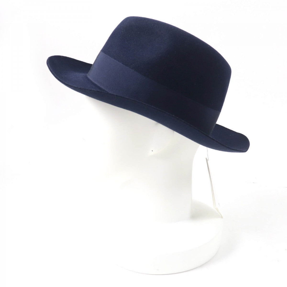 HERMES hat Main: 90% rabbit felt, Main: 10% felt, Part: 60% viscose (rayon), Part: 40% cotton, Lining: 100% silk Navy Women 56