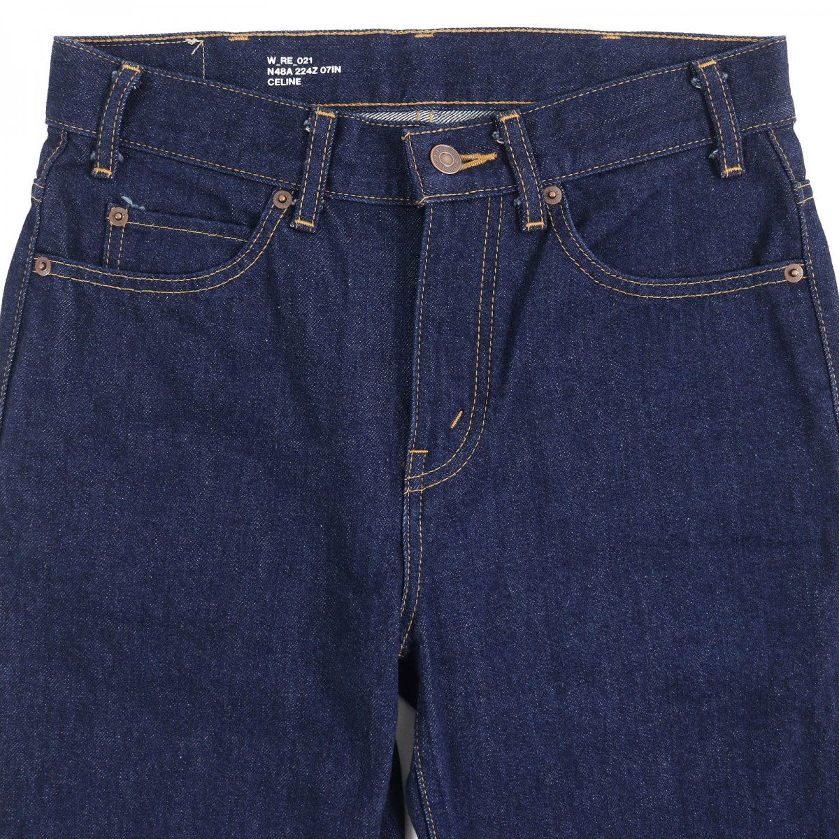 CELINE Denim pants 2N48A224Z Main: 100% cotton Indigo blue Francoise Jeans Women 27