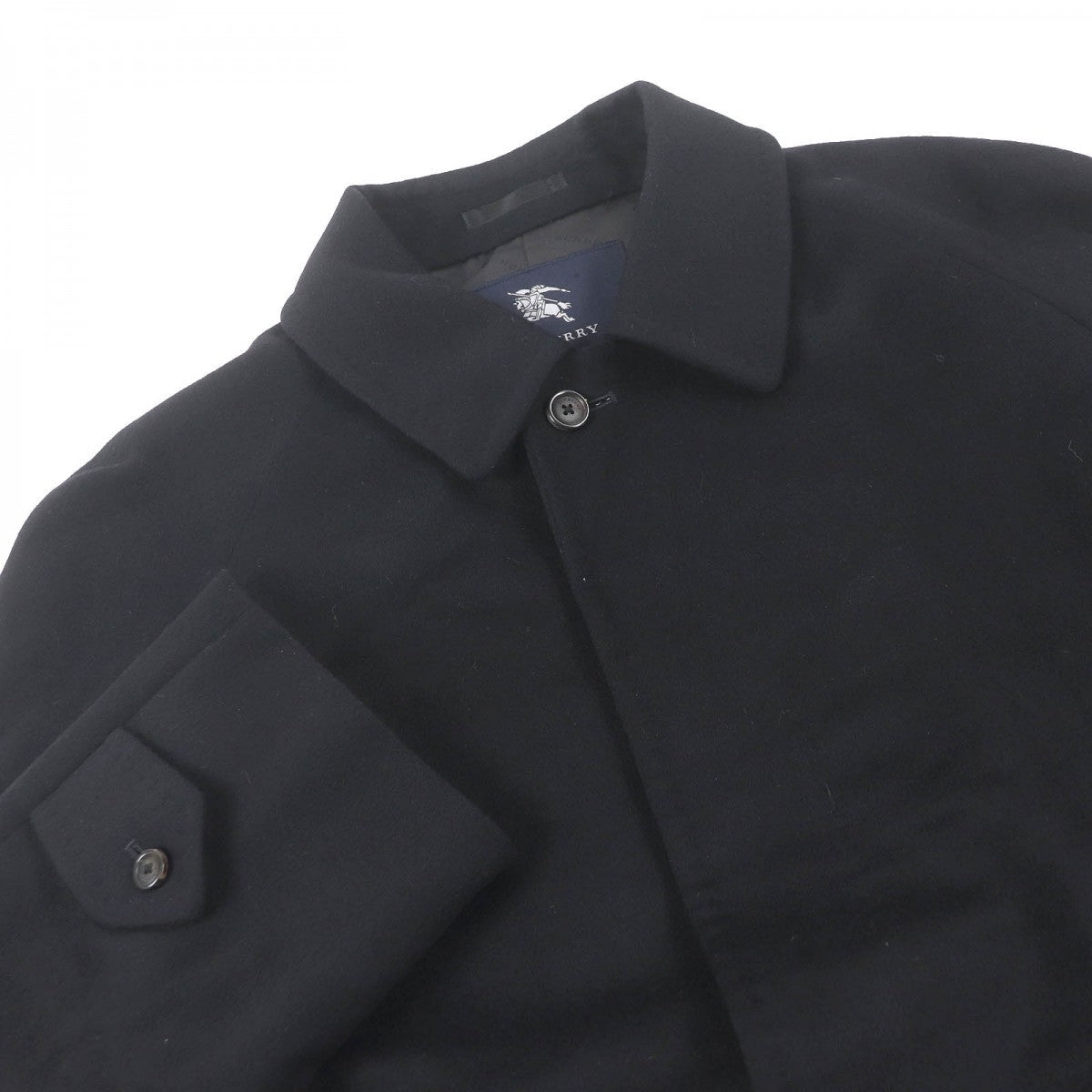 BURBERRY LONDON Stainless collar coat Outer: 60% cashmere, Outer: 40% silk, Lining: cupra, Lining: polyester black mens