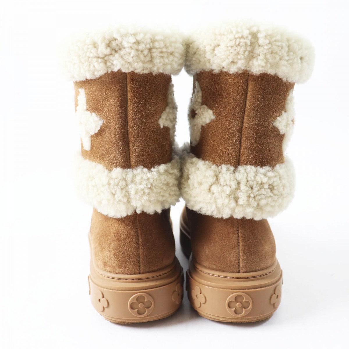 LOUIS VUITTON boots 1A95DS Main: Mouton Brown type Snowdrop Line Women 36