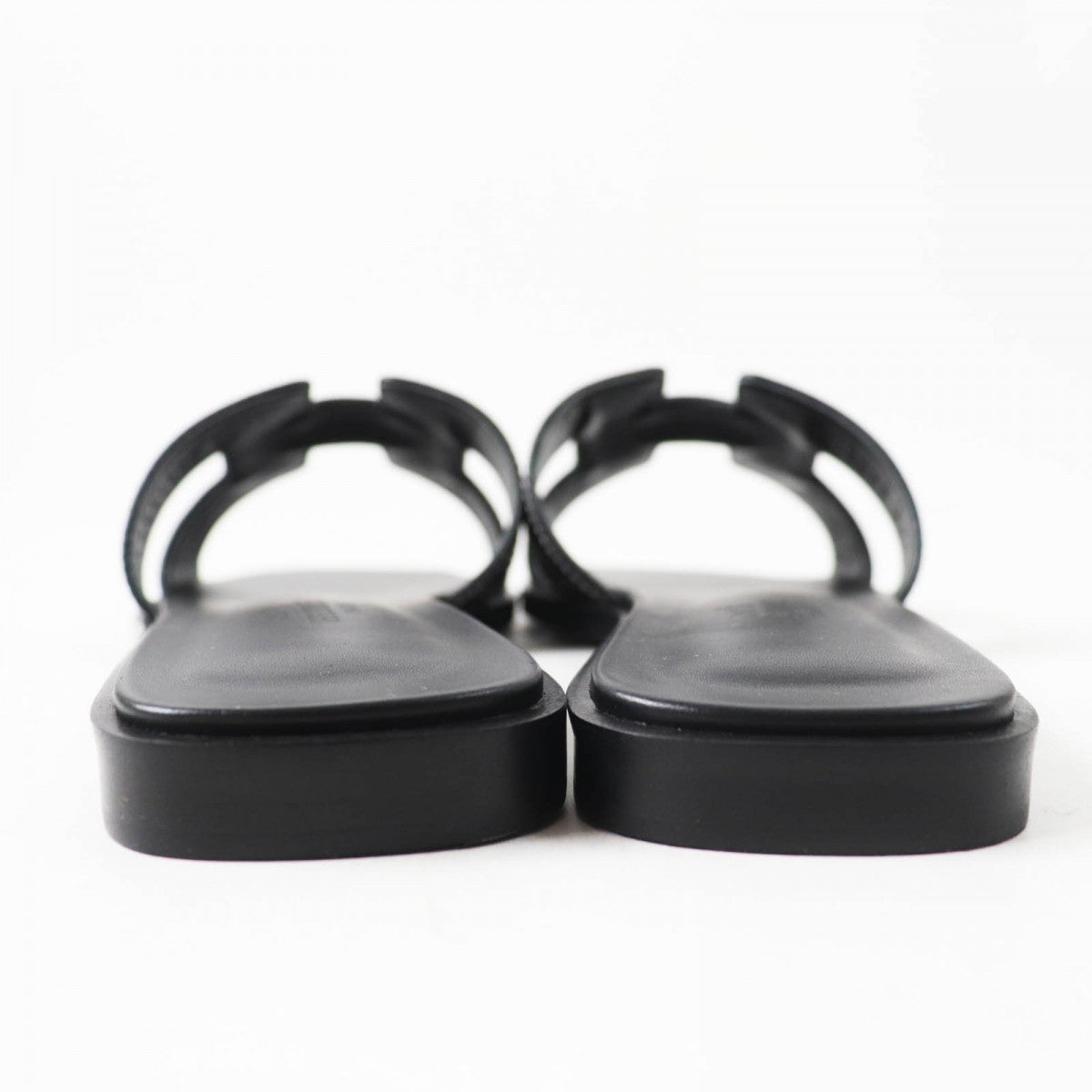 HERMES Sandals Main: Leather black Oran Women 37