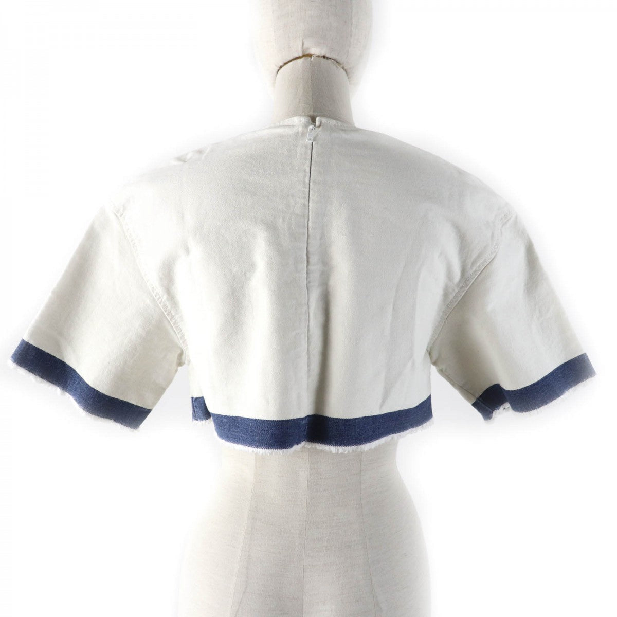 PRADA Cut GFT012 Main: 100% cotton White Indigo Women 36