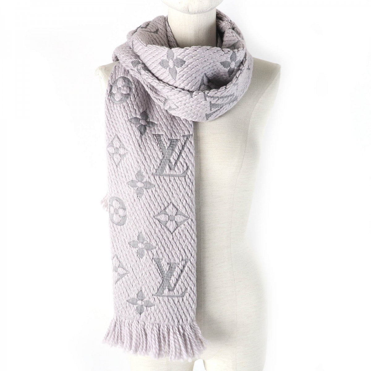 LOUIS VUITTON Scarf M74742 Main: 94% wool, Main: 6% silk Griperles Escalp Logo mania Women