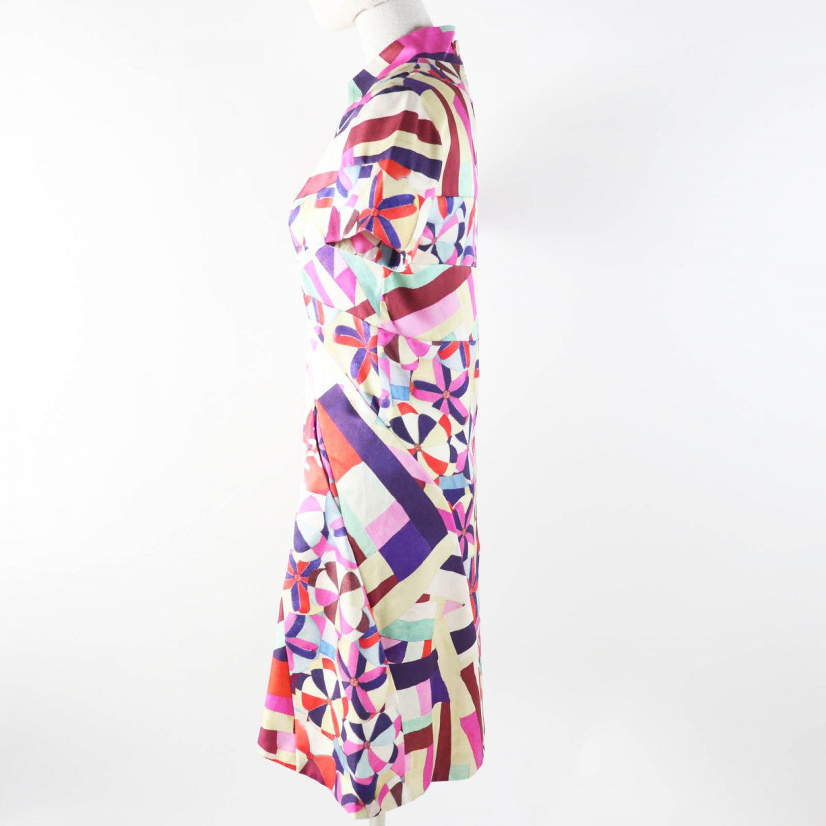 CHANEL one piece P53088 16C Main: 100% silk Pink Blue Red Beige Women 36
