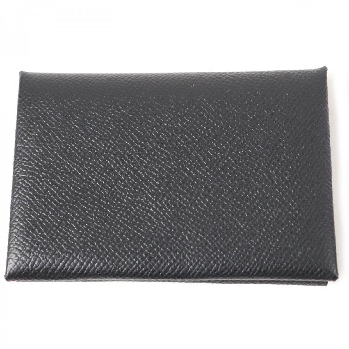 HERMES Coin case Main�FEpsom black Calvi duo Women(Unisex)