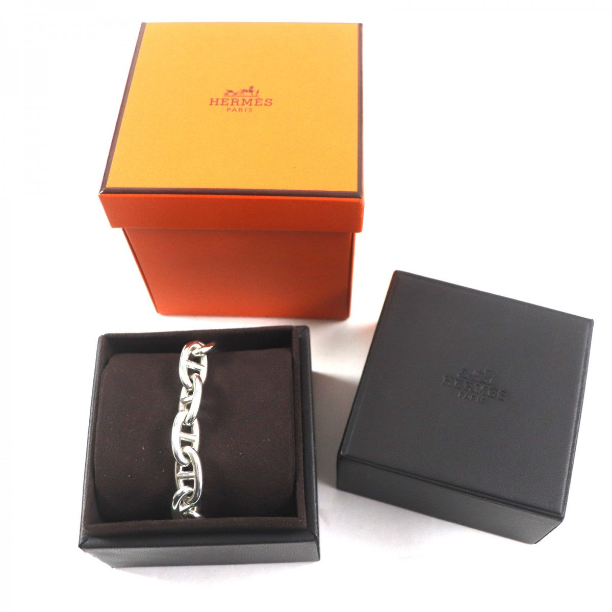 HERMES bracelet 24AG046253 Main�FAG925 Silver Chene DunkleGM mens