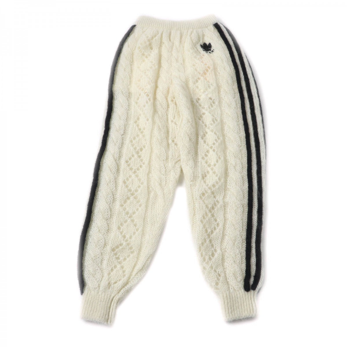 GUCCI Pants 721504 Main: 67% mohair, 28% nylon, 5% wool, part: 64% mohair, 28% nylon, 1% polyurethane, part: 67% mohair, 28% nylon, 5% wool, inner: 75% acetate, 25% silk Ivory black Women XS