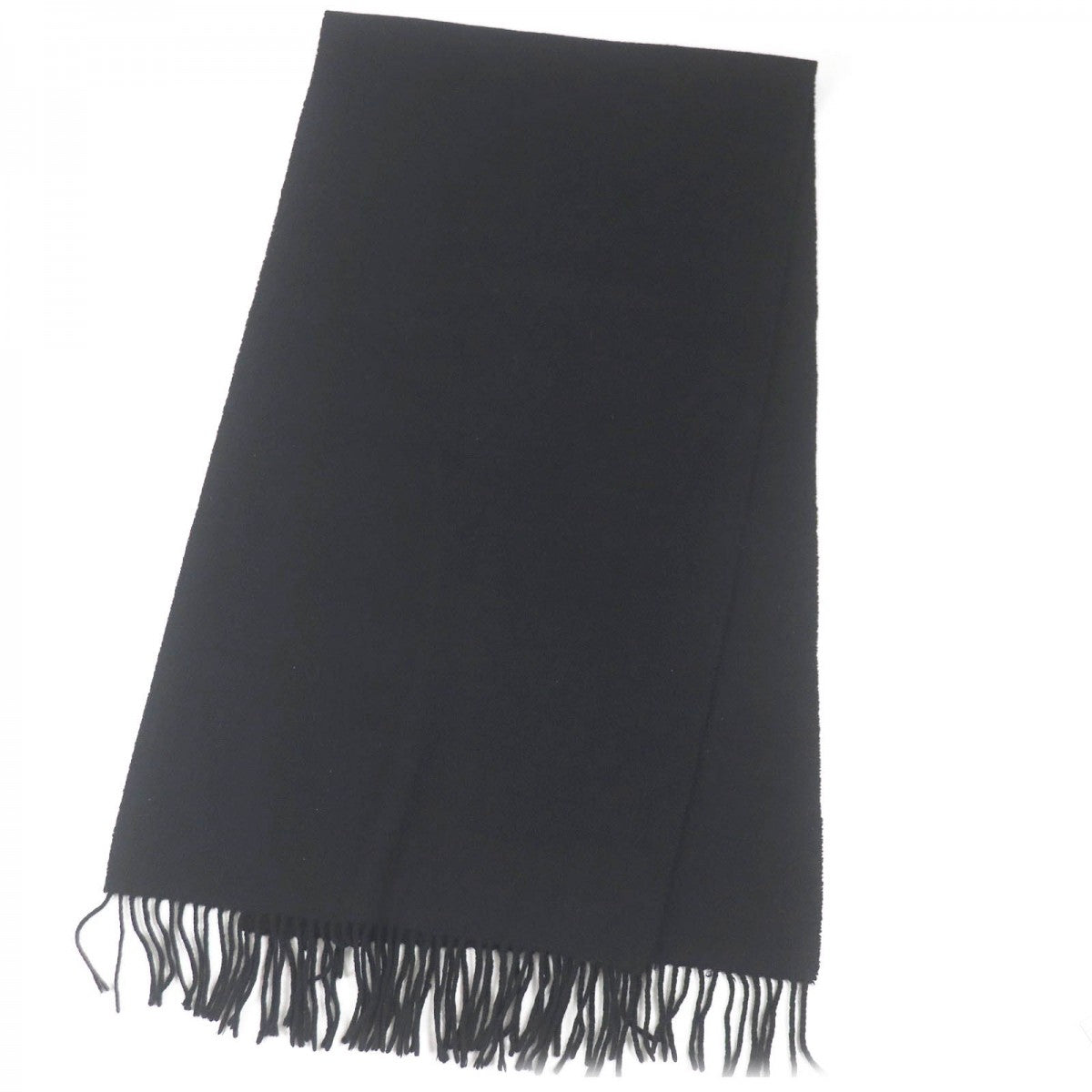 HERMES Scarf Main: 100% cashmere black mens