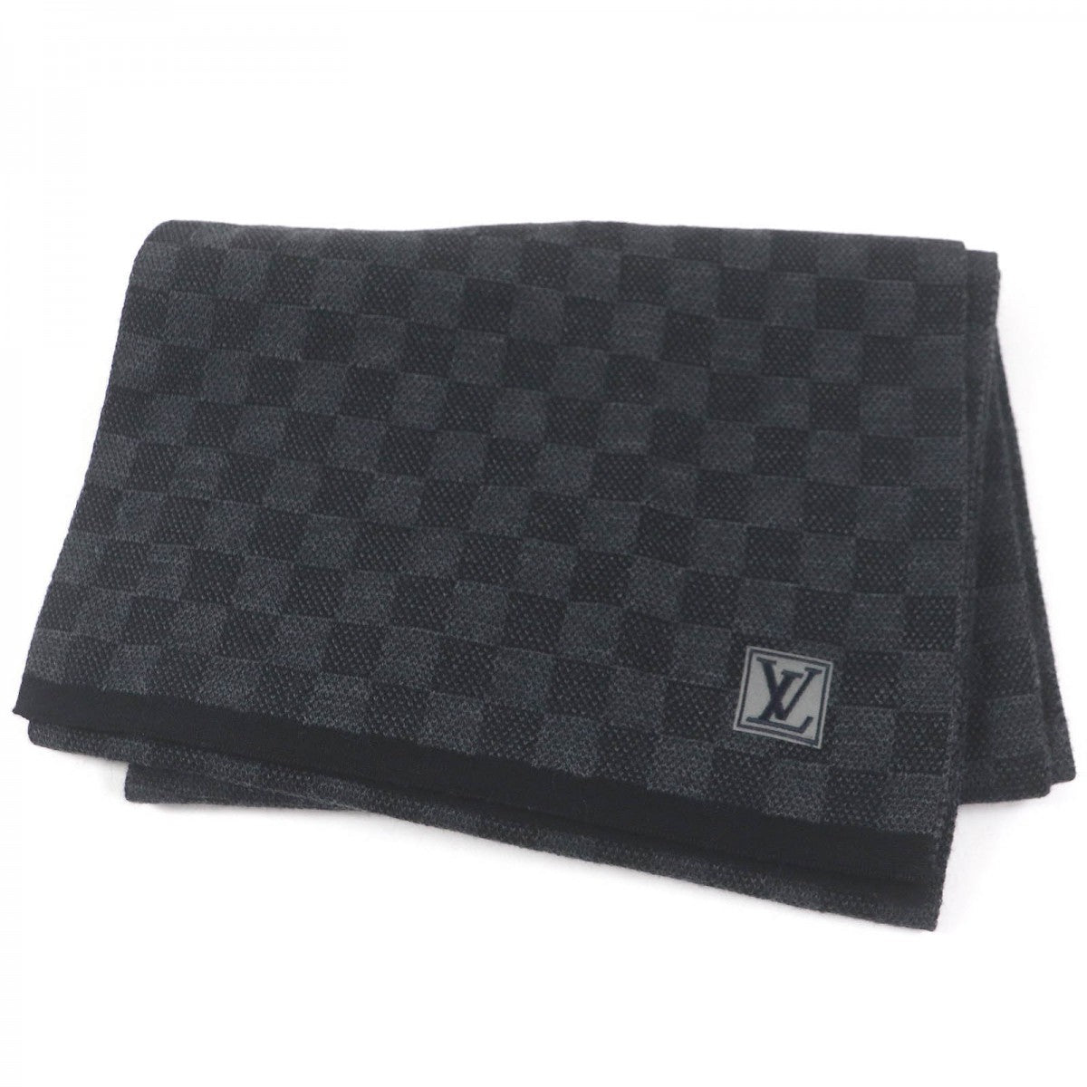 LOUIS VUITTON Scarf M70028 Main: 100% wool black mens