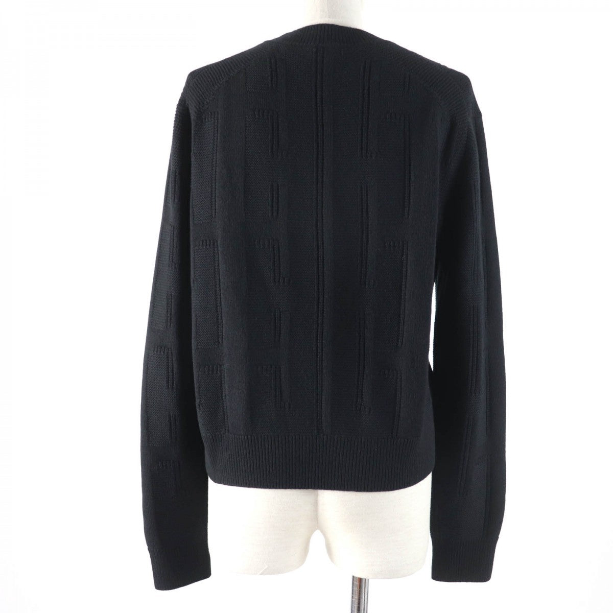 HERMES knit Main: 100% wool black Women 38