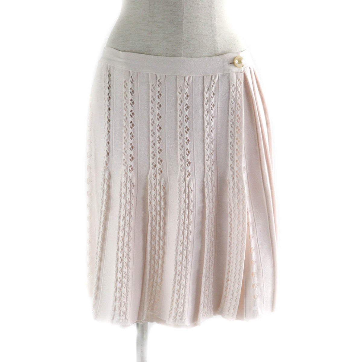 CHANEL Wrap skirt P43884 Main: 46% cotton, 36% rayon, 18% polyester Baby pink Women 38
