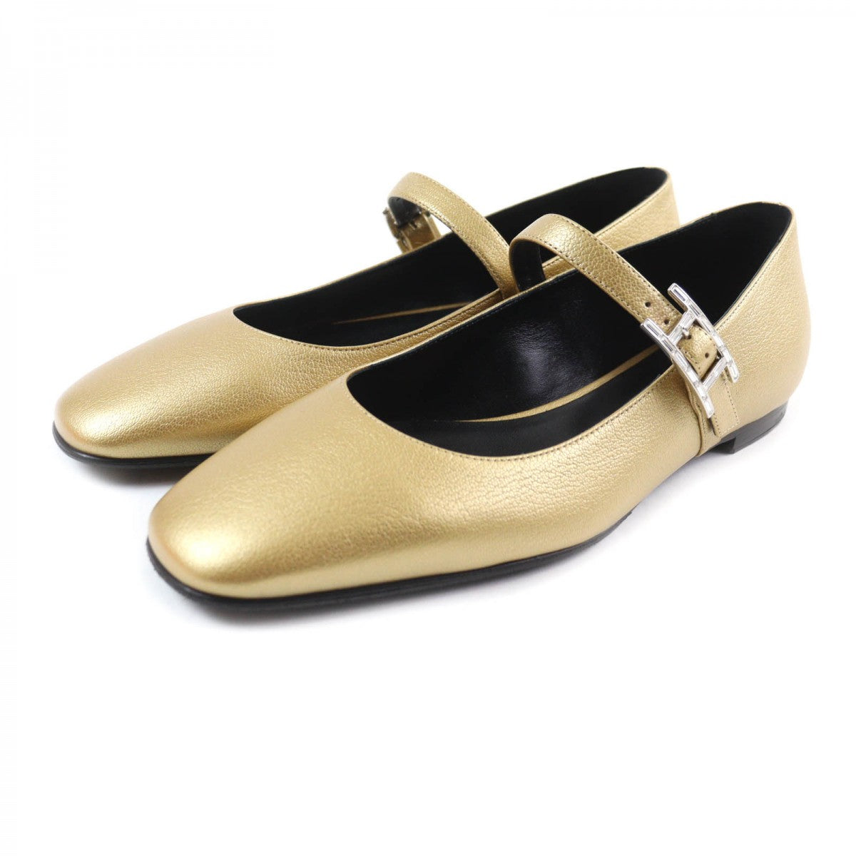 HERMES Ballet shoes Main: Leather Dore Jane Women 37.5