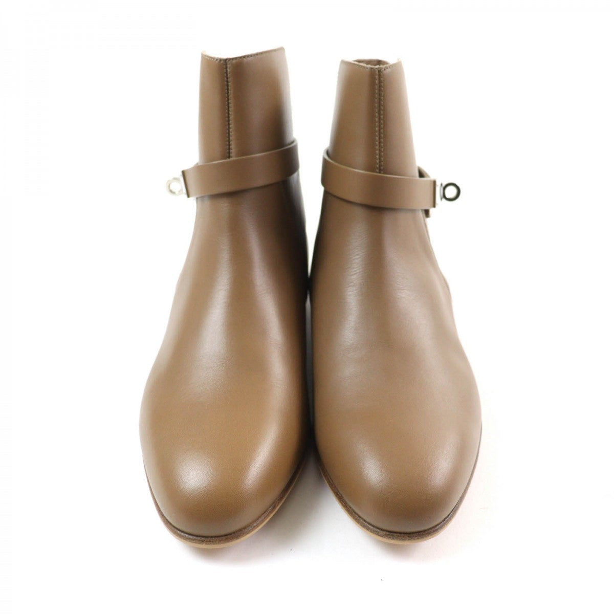 HERMES short boots Main: Leather Brown Neo Women 37.5