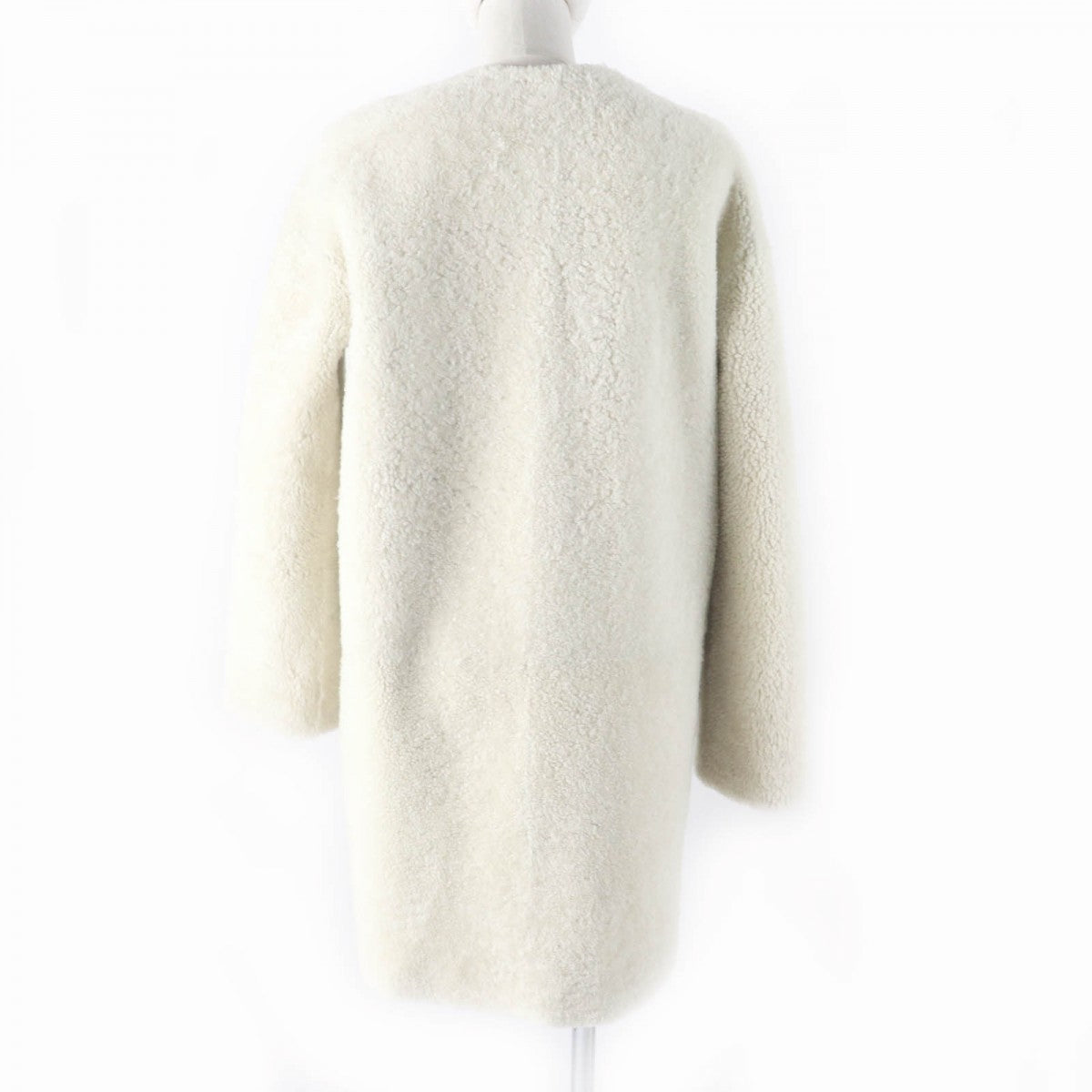 LOUIS VUITTON Mouton coat Main: 100% sheep leather Black White Women 36