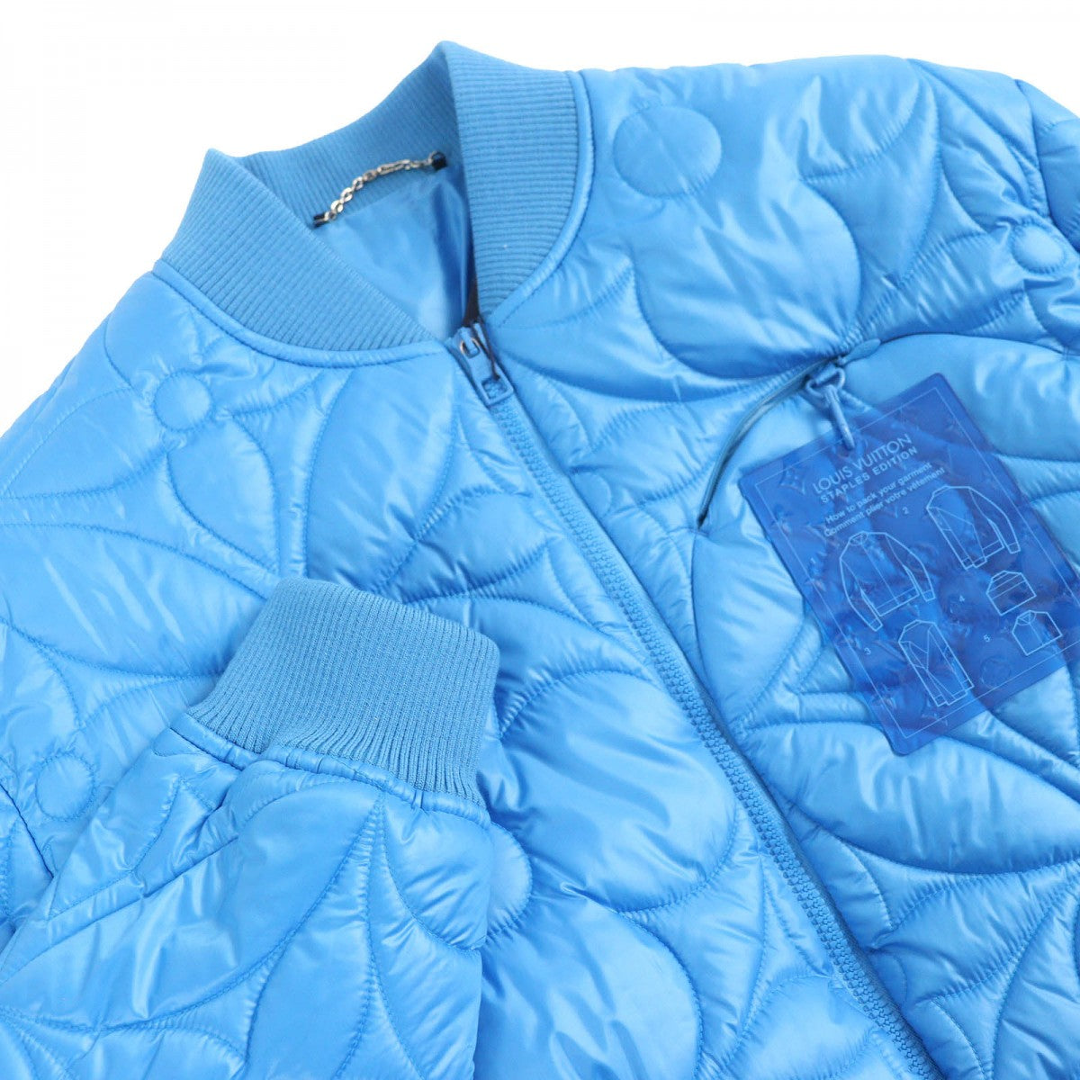 LOUIS VUITTON Blouson HLB51E Outer: 100% polyester, Lining: 100% cotton, Filling: 100% polyester blue mens 48
