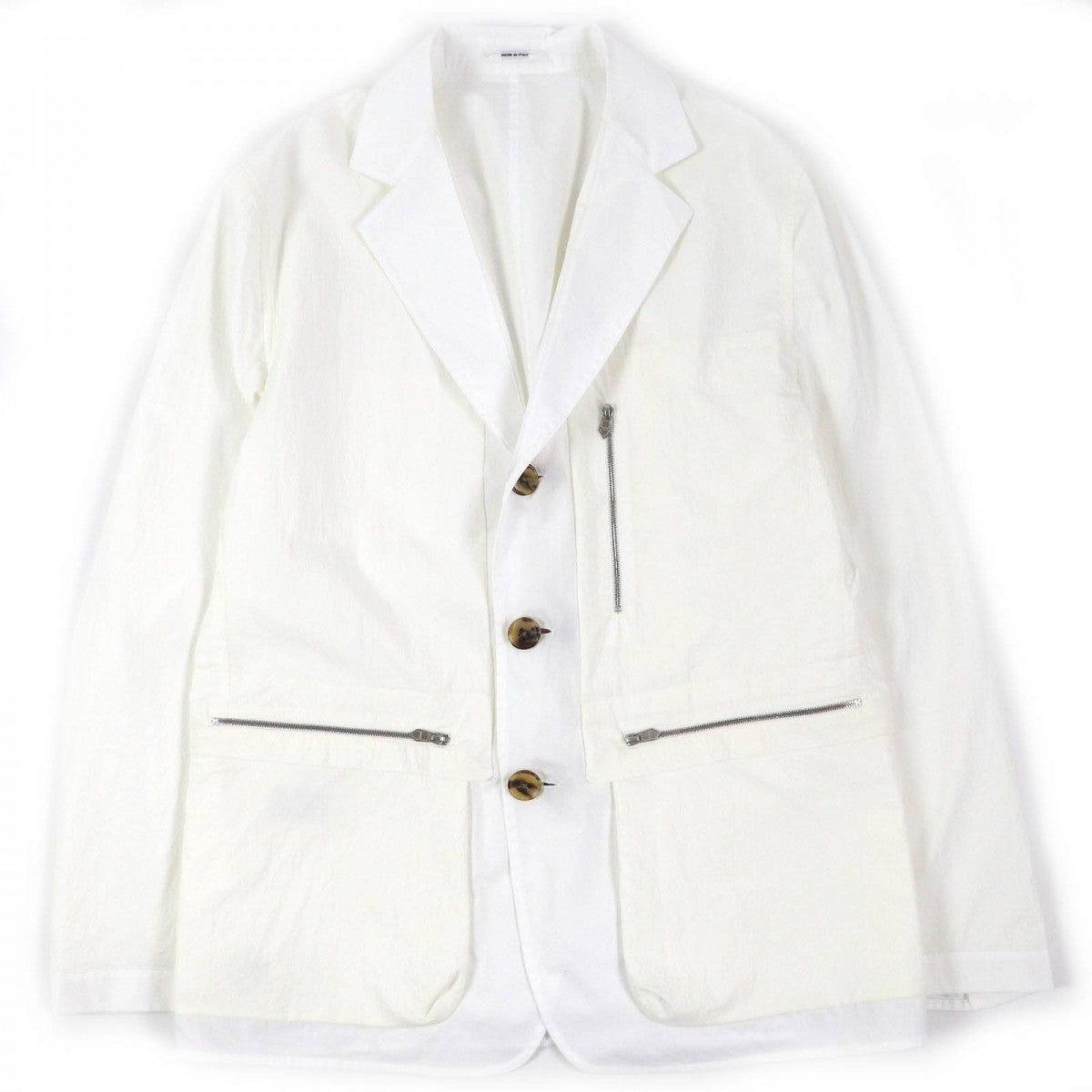 HERMES Jacket Main: 100% cotton, part: 92% nylon, part: 8% polyurethane White off-white mens 52