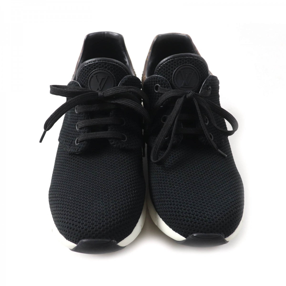 LOUIS VUITTON sneakers Monogram canvas, mesh black Fastlane line mens 6