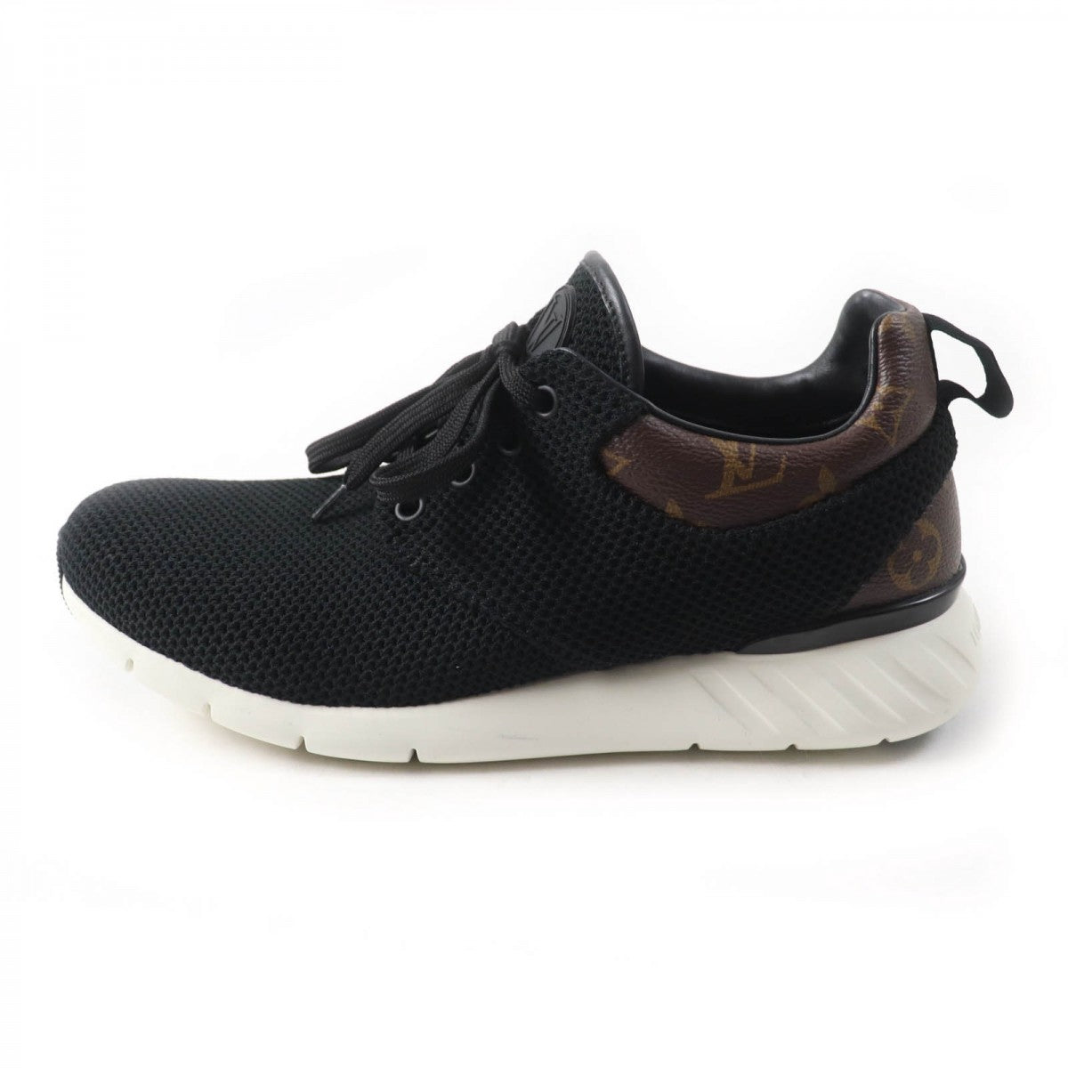 LOUIS VUITTON sneakers Monogram canvas, mesh black Fastlane line mens 6