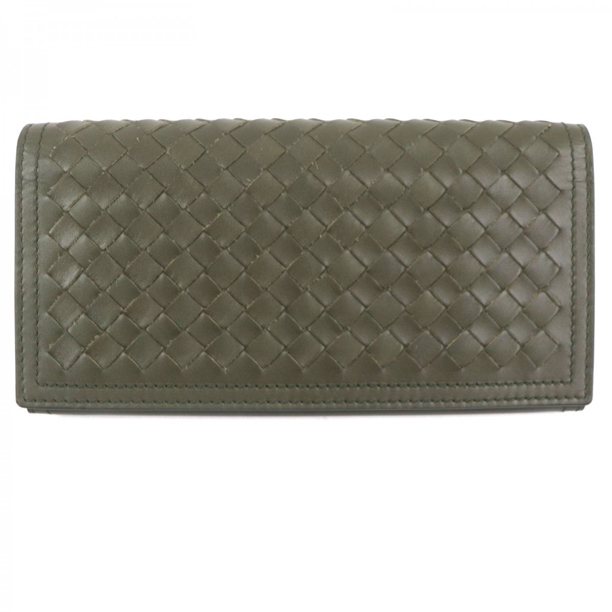 BOTTEGAVENETA Long Wallet Purse Main: Leather khaki mens