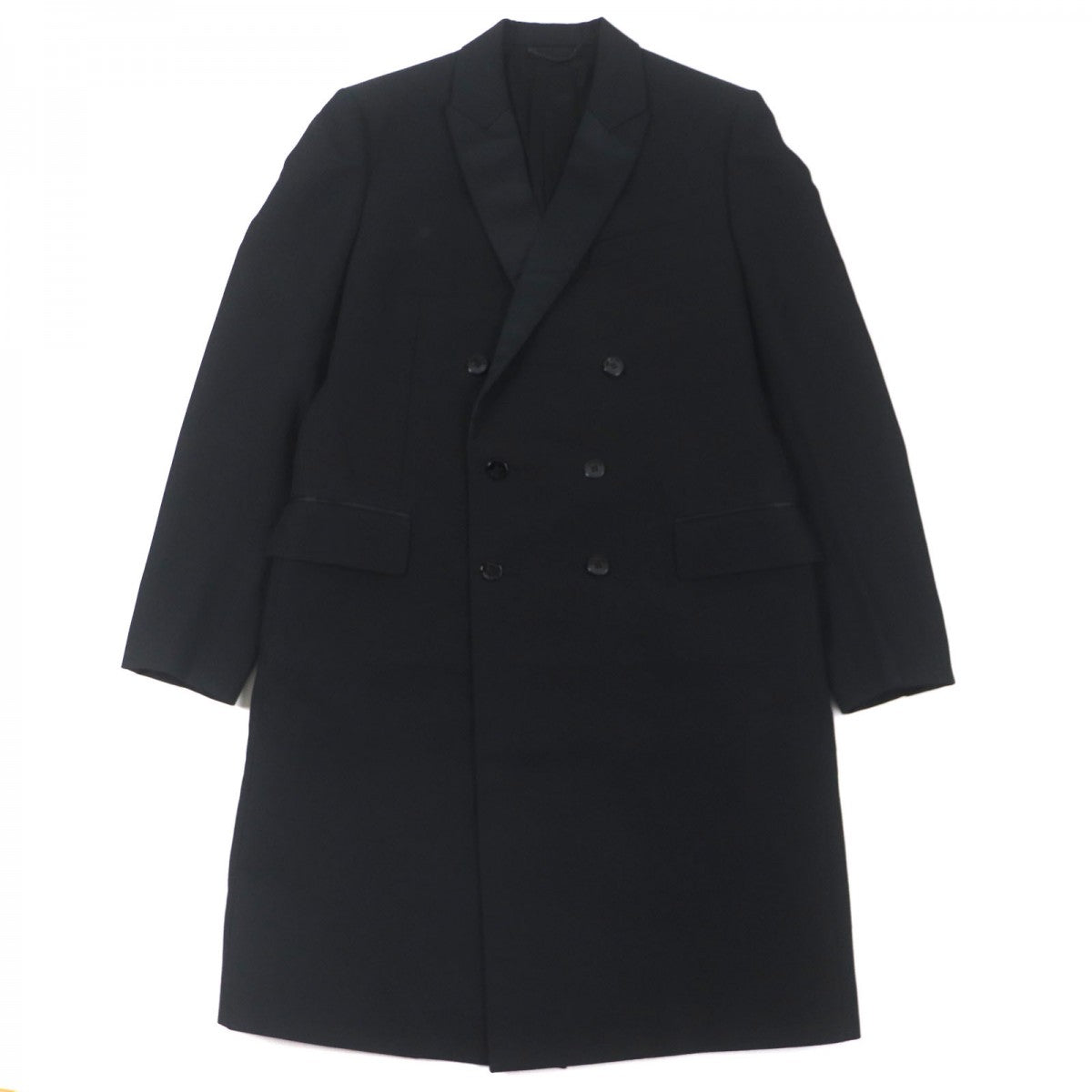 LOUIS VUITTON coat HQFC1E Outer: 100% wool, Lining: 38% acetate, Lining: 35% rayon, Lining: 18% cupra, Lining: 9% cotton black mens 50